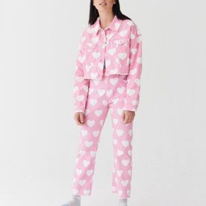 IN SEARCH OF  Lazy Oaf pink denim jacket